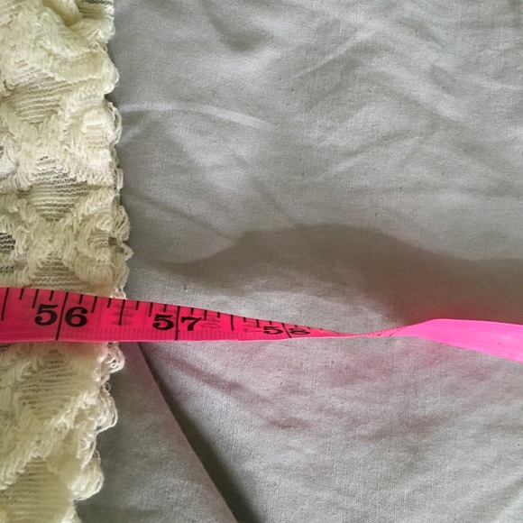 Impressions Cream Lace Maxi Dress L - Picture 8 of 8